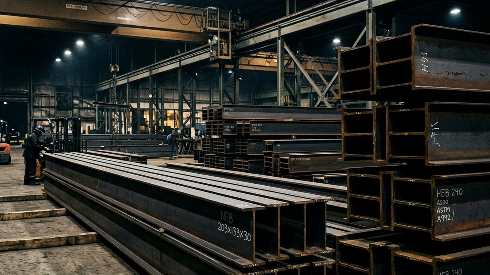 Structural steel beams